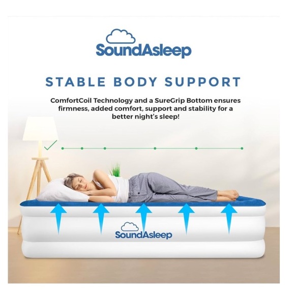 COPY - SoundAsleep Dream Series Luxury Air Mattress-Queen Size - Picture 11 of 11